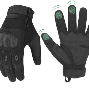 Outdoor Sports Custom Protective Touch Screen Hard Knuckle Tactical Gloves