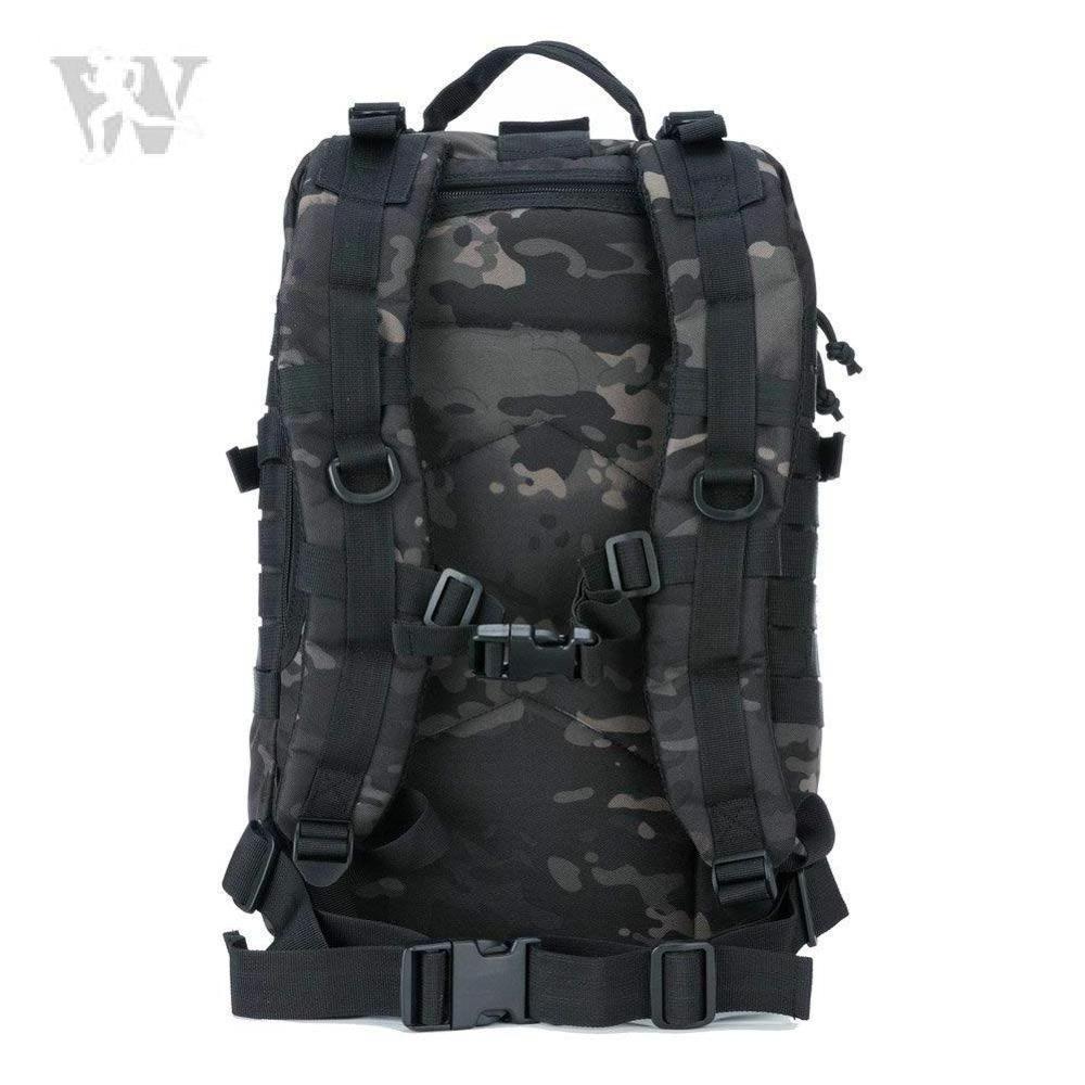 Black CP Camo Bag Outdoor Sport Waterproof Back Pack Tactical 45 Liter Bag Backpack Durable Travel Pack