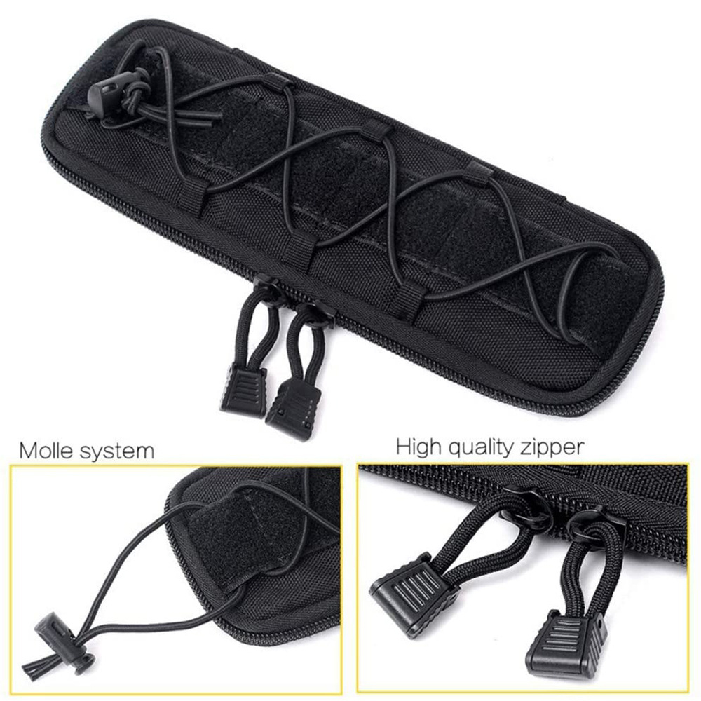 Outdoor Tactical Molle Flashlight Holster1000D Pocket Utility Tool Pouches Case Multi-Tool Pouch Knife Sheath Bag