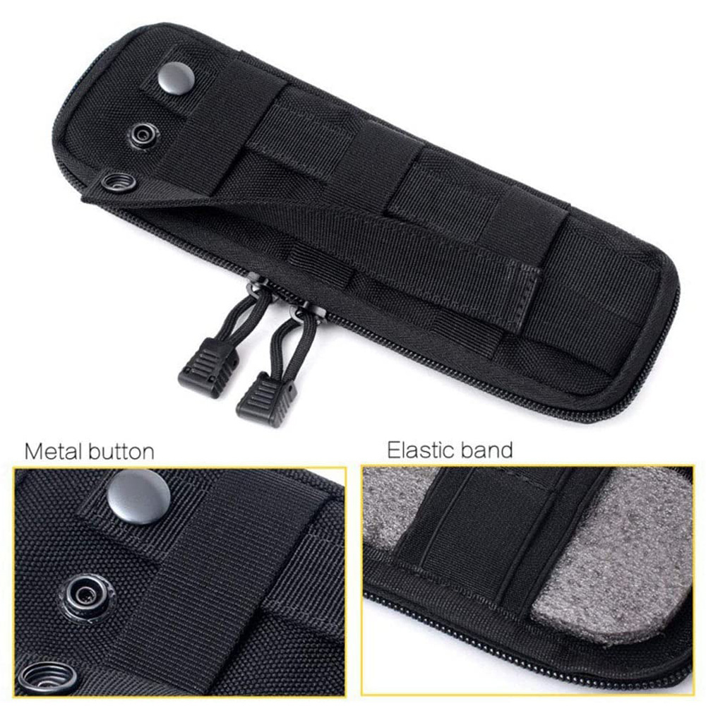 Outdoor Tactical Molle Flashlight Holster1000D Pocket Utility Tool Pouches Case Multi-Tool Pouch Knife Sheath Bag