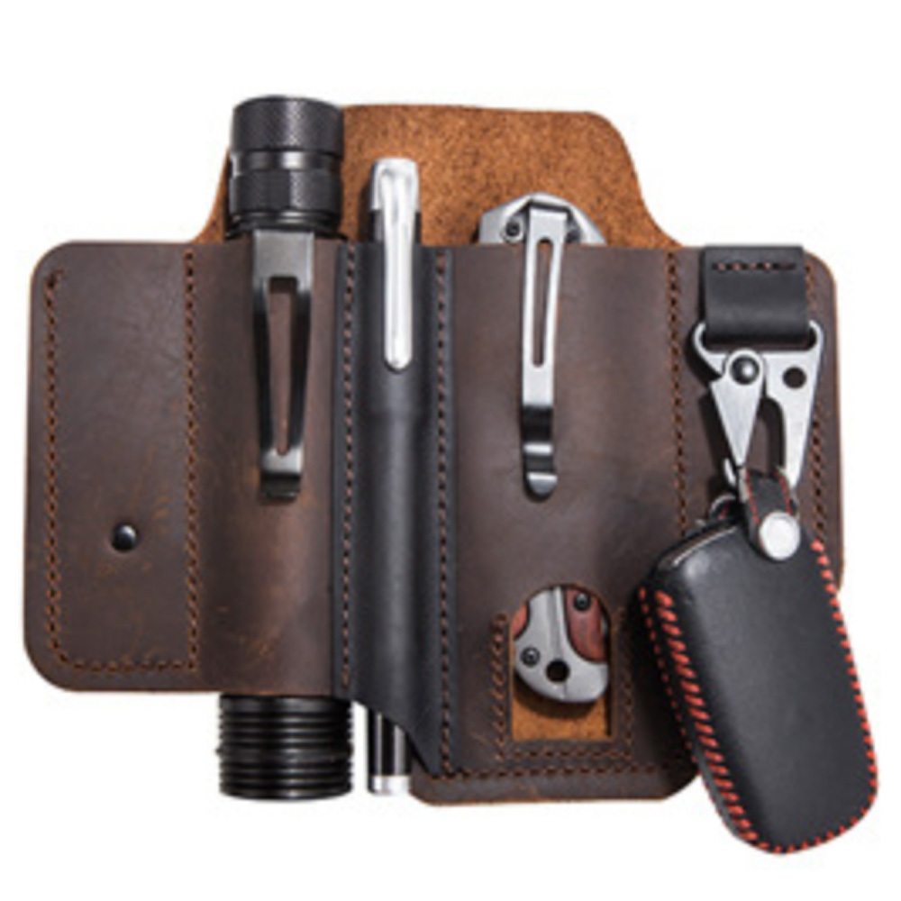 Good Tactical Flashlights Pens Knife EDC Sheath Small Tool Pouch Utility Holster With Key Holder Organizer Men Multitool Pocket