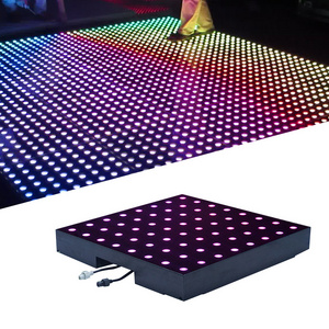 outdoor dj night club magnetic pixel colorful stage led dance floor led floor lighting mat for disco show