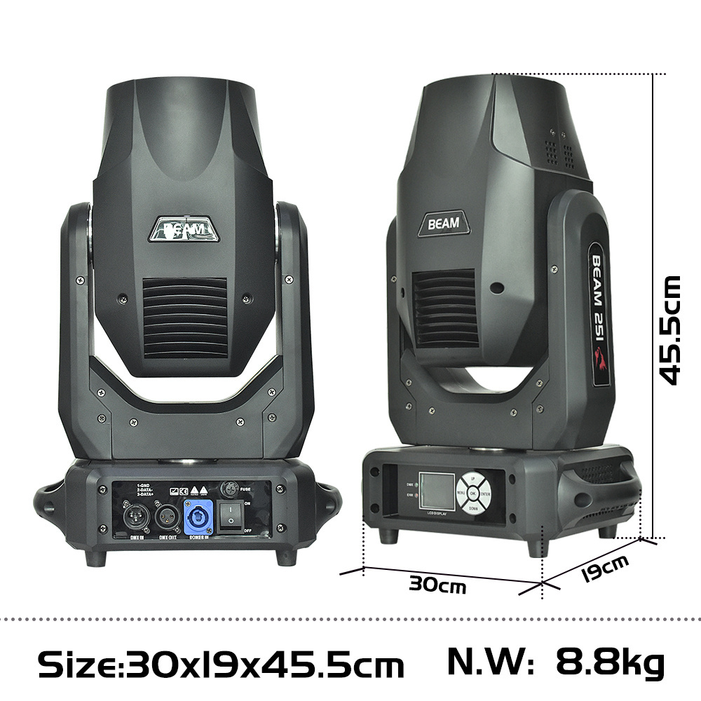 250w sharpy beam 251 moving head lights mini beam 9r stage beam light with halo