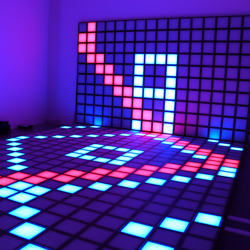 factory wholesale active game led matrix floor game tile