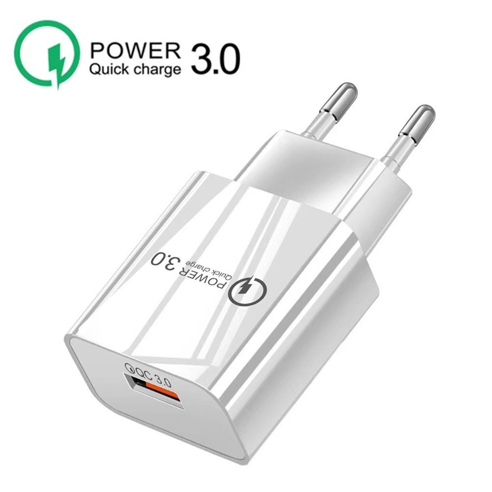 hot sell fast charge adapter single usb charger 5V 3A QC3.0 Quick charger plug for smart mobile phone adapter