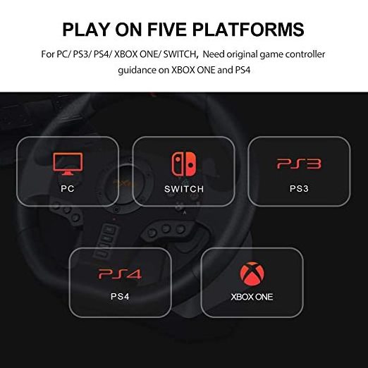 PXN V900 270/900 Degree Volante PC Car Gaming controller Racing Steering menual gair Wheel for PS3 4 Xbox one Series S X