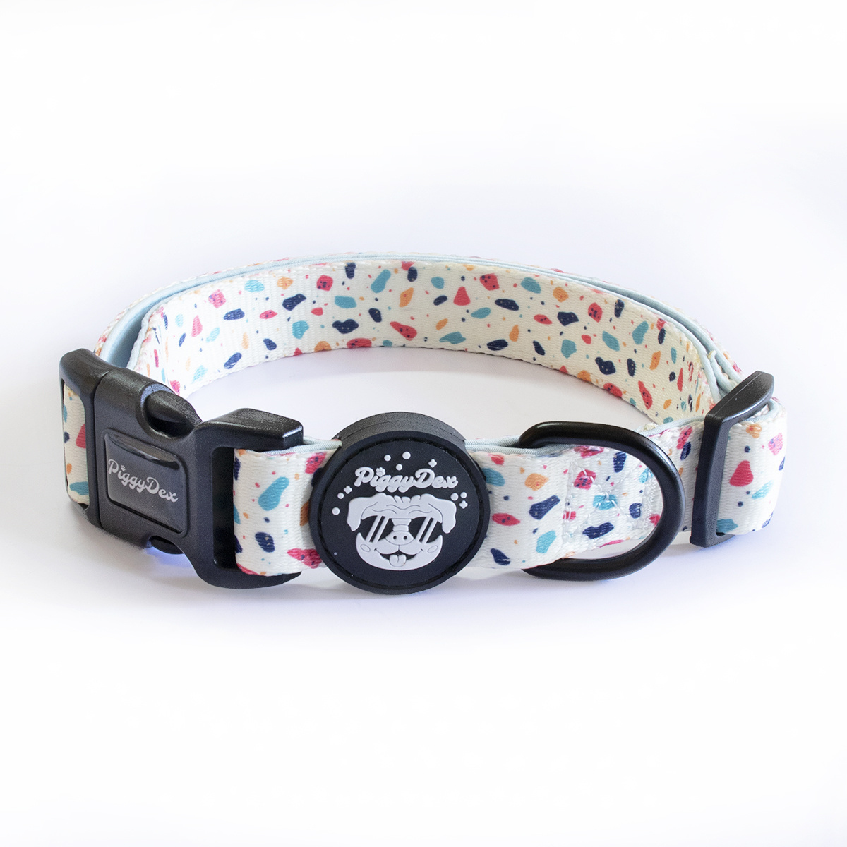 Personalized Design Dog Collar Leash Set Heat Transfer Printing with Rubber Logo Popular Dog Collar Leash