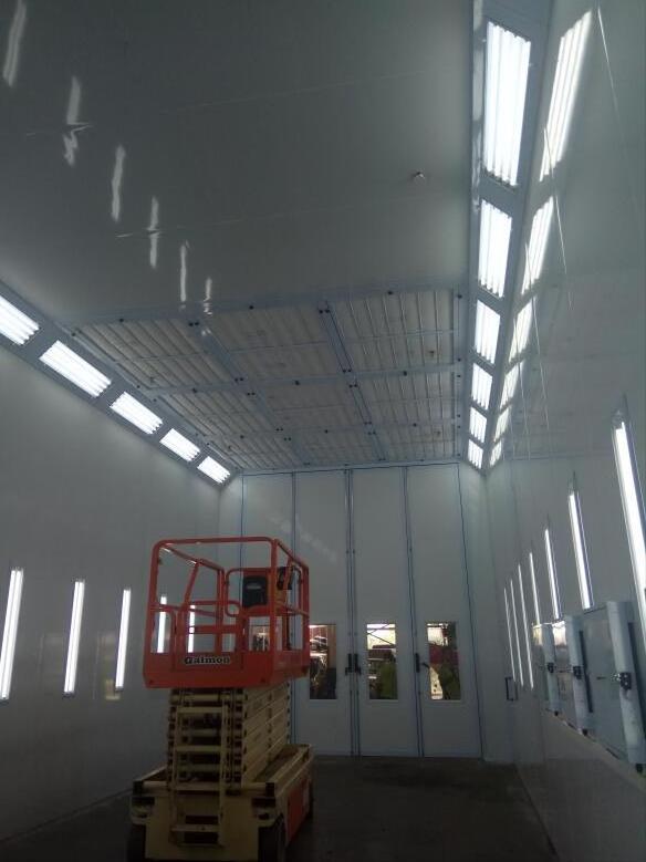 13m  Semi Down Draft Big  Industrial Paint Spray Booth in Singapore