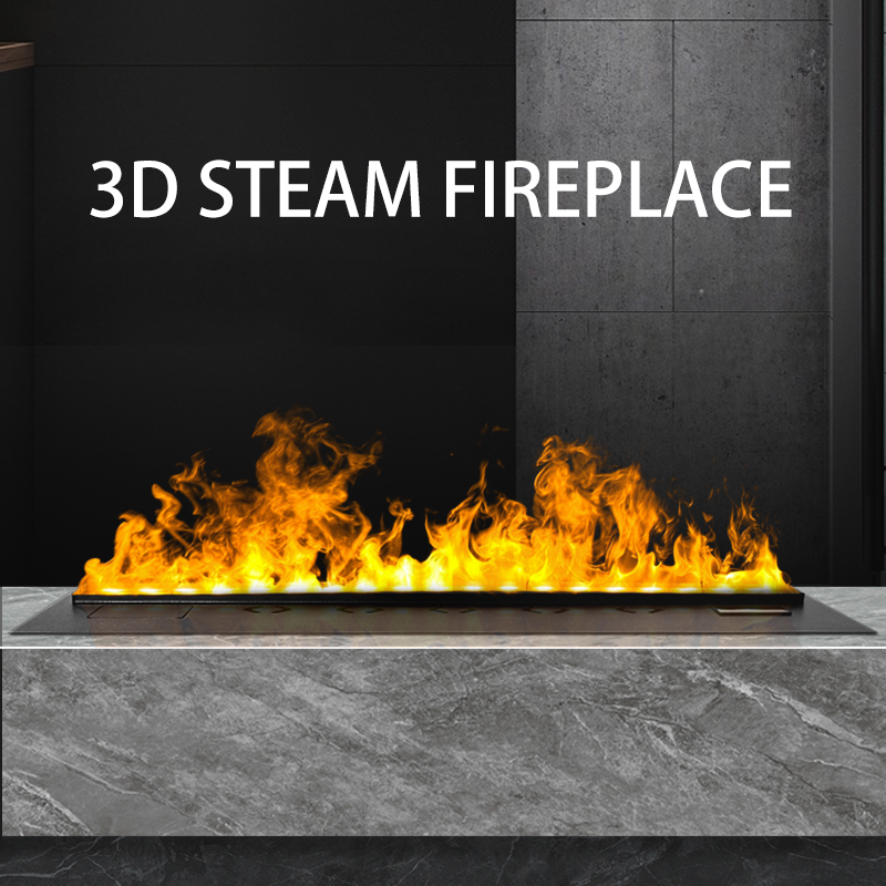 indoor 3D atomizing fireplace/ water steam electric fireplace 1500mm/fire steam 3d 1500 mm