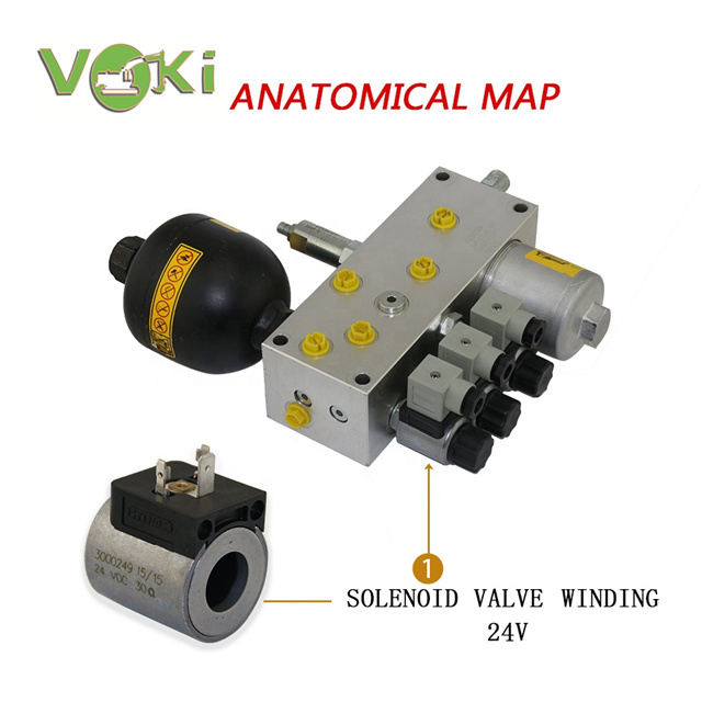 Hot sale Excavator parts A249900001495 solenoid valve core WKM08130C-01-C-N-H Solenoid valve winding