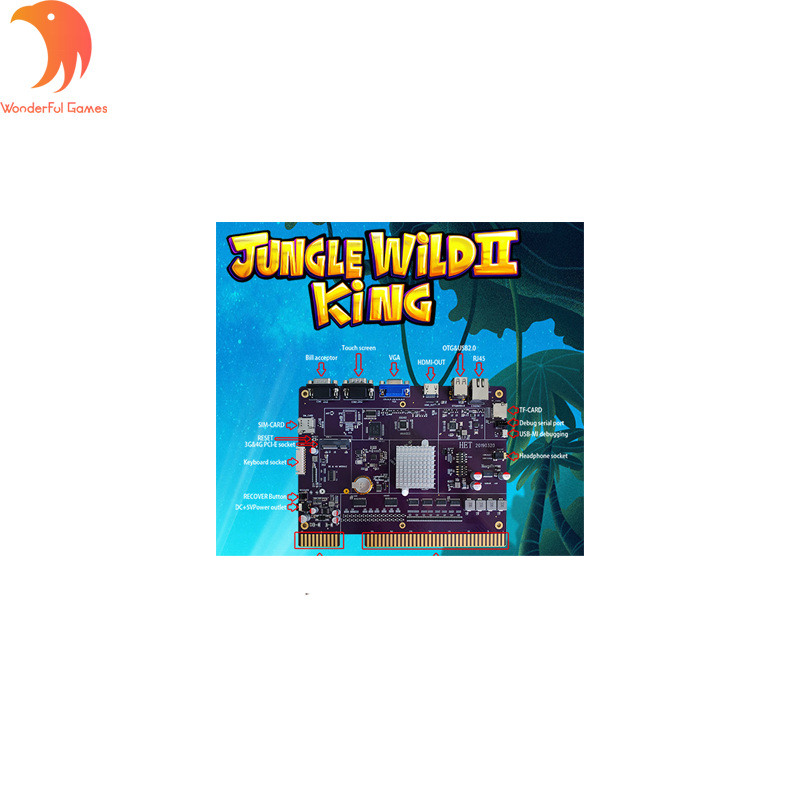 Jungle Wild 2 King het video game machine vertical touch screen ideck game pcb board for sale