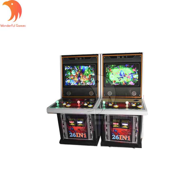 4 players standing up fish game machine laser gun shooting fish dragon king zombie awaken fish game for sale