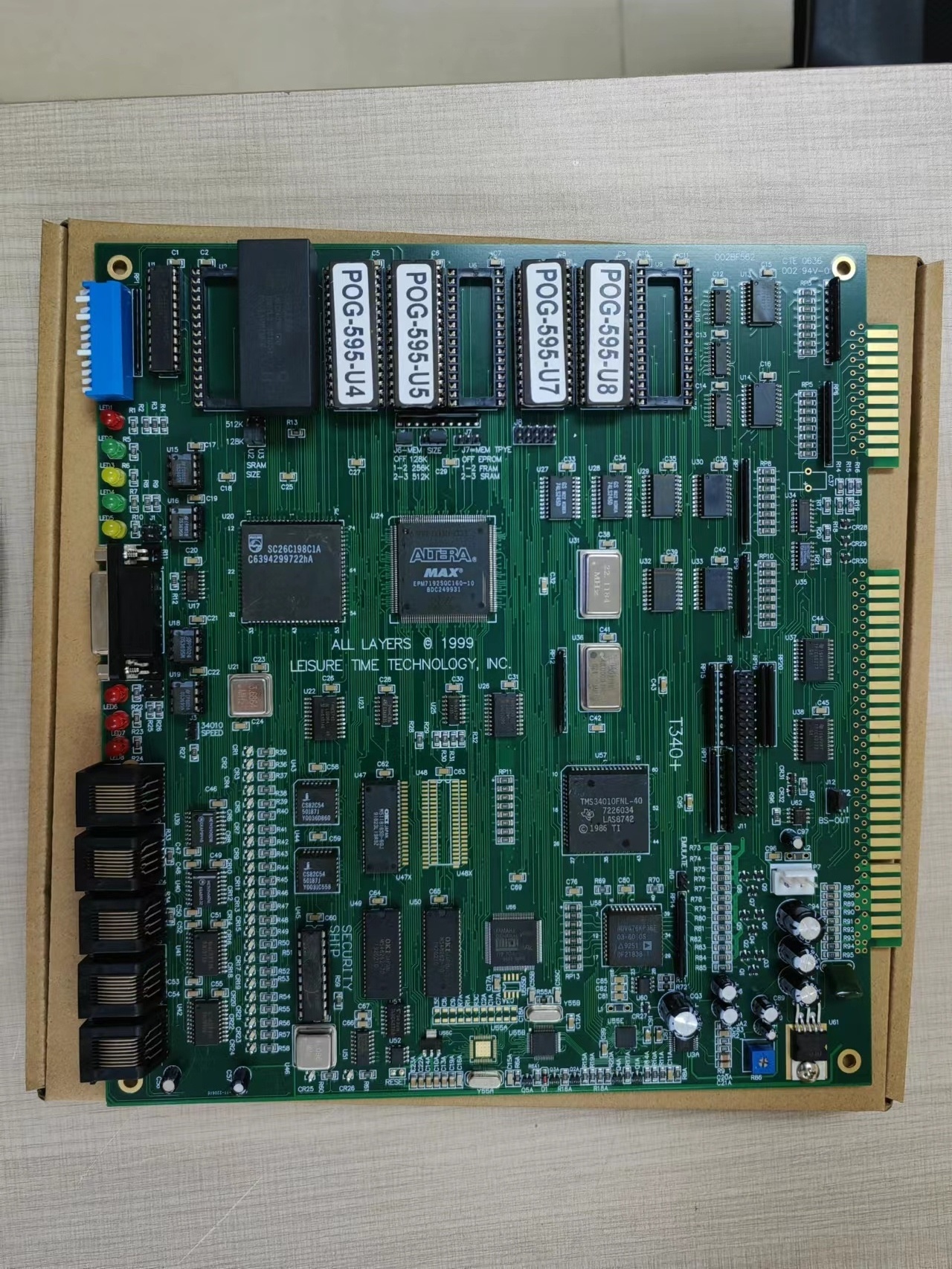 POG original green pcb board T340 POT O GOLD 510 580 595 version video touch screen game for sale