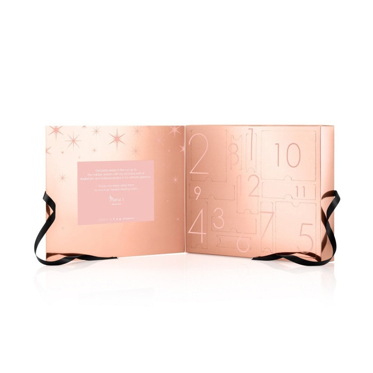 Custom Butterfly Shape Empty Refillable Countdown Calendar With 24 Gift Packaging boxes Kid Christmas advent calendar box