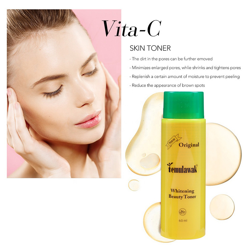 TEMULAWAK Professional Skin Care Vitamin Hydrating Moisturizing Collagen Whitening Beauty Toner