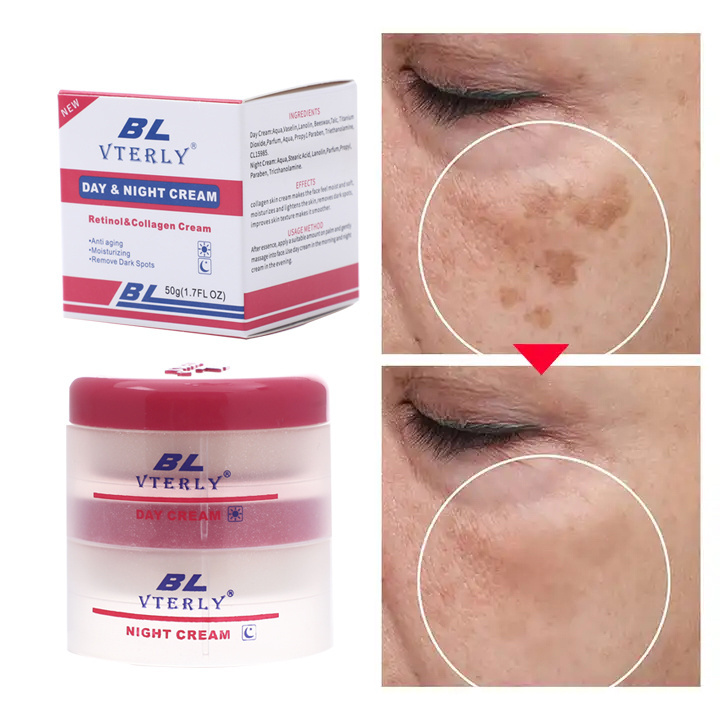 BL Vterly Remove Melasma Fade Dark Whitening Moisturizing Anti Aging Anti Freckle Skin Whitening Face Day Night Cream