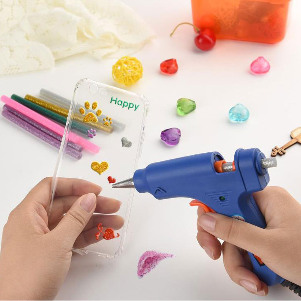 Multipurpose for Art Colored Mini Hot Glue Sticks - 7mm/11mm Gartful Hot Melt Glue Sticks Glitter Glue Stick Small Size