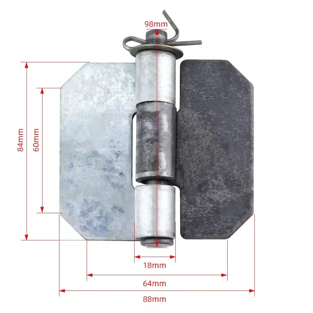 Oem Aluminum Welding Steel on Bullet Hinge Metal Gate Cylinder Hinge Heavy Duty Weld on Premium Hinge for Steel Doors of Iron