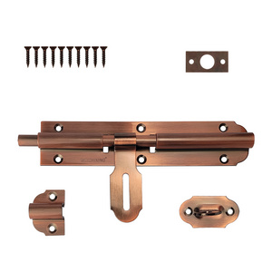 New Arrival Wholesale Price Door Bolt Latch Gate Latch Antique Brass Security Door Bolt 8 Inch Sliding Gate Latch