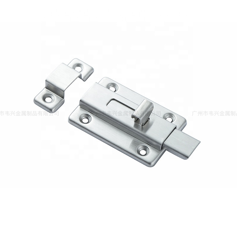 China Factory Manual Stainless Steel Security Lock Tower Two-way Door Slide Barrel Bolt Door Lock For Wooden Door