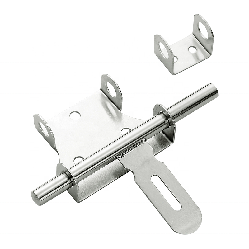 Weizhixing High Quality Furniture Hardware 4 6 8 Inch Stainless Steel U Shaped Tower Door Bolt Latch Lock