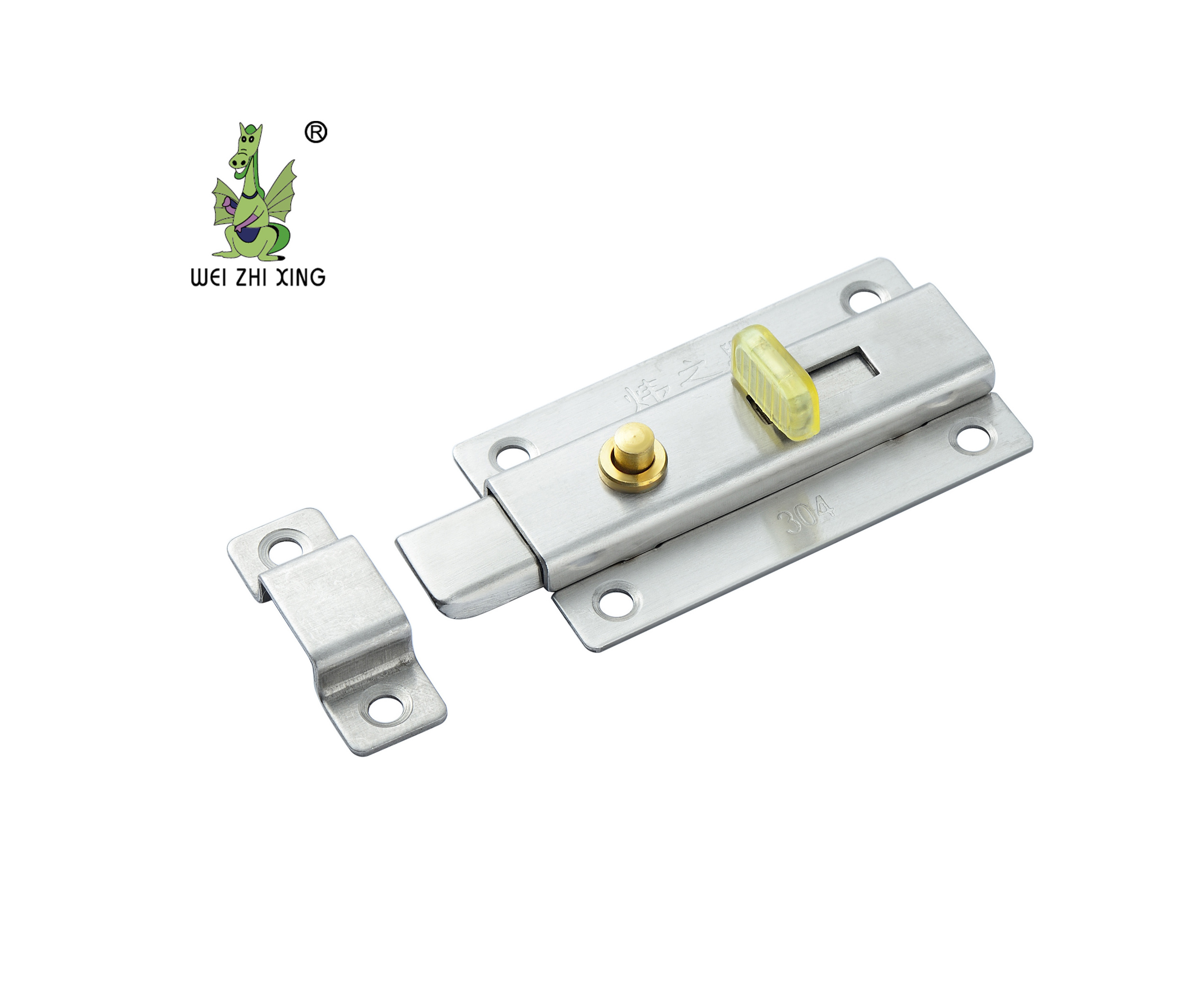 Modern Style Top Quality Wholesale Stainless Steel Flan Side Spring Push Button Door Flush 4