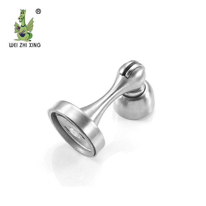 High Quality With Screws Door Hardware Stainless Steel Not Rubber Magnetic Door Stopper For Washroom