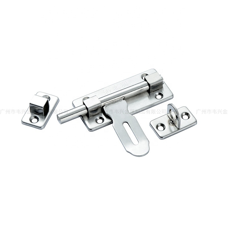 Weizhixing Direct Sale High Quality Style B Stainless Steel Sliding Wooden Door Bolt Latch Door Lock Security Barrel Tower Bolt