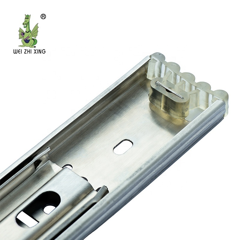 Customized Iron/Stainless Steel Galvanized 3 Fold Drawer Slide Ball Bearing Drawer Slide/Rail For Furniture