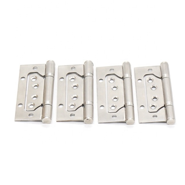 Weizhixing Wholesale Price 4 Inch Iron/Stainless Steel Cabinet Sub-Mother Door Hinge Furniture Flush Door Hinges