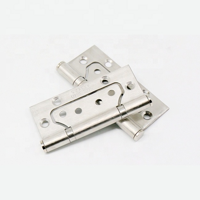 Weizhixing Wholesale Price 4 Inch Iron/Stainless Steel Cabinet Sub-Mother Door Hinge Furniture Flush Door Hinges