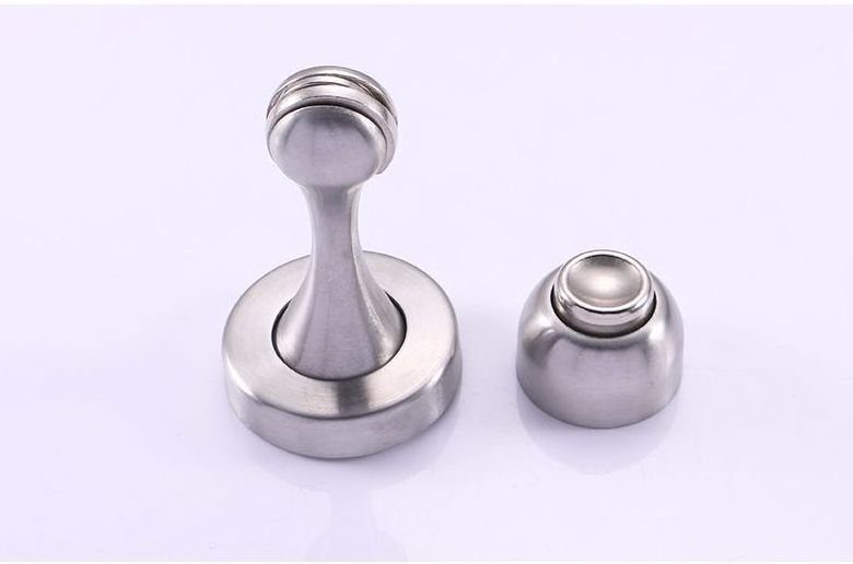 High Quality With Screws Door Hardware Stainless Steel Not Rubber Magnetic Door Stopper For Washroom