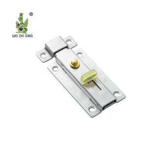 Modern Style Top Quality Wholesale Stainless Steel Flan Side Spring Push Button Door Flush 4" Bolt Spring Door Bolt Door Latch