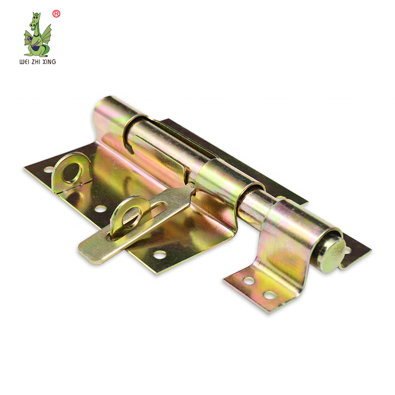 Weizhixing High Quality Color Plated Iron Sliding Door Bolt Tower Lock Sliding Bolt Gate Latch Lock For Fence Gate