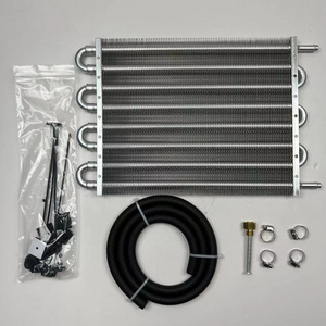 gearbox accessories retrofitted 8 Rows Universal Automatic Transmission Oil Cooler 6AN Manual Radiator Converter Kit