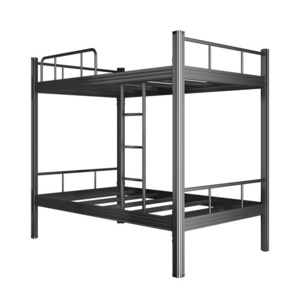 Factory School Dormitory Apartment Single Bed Modern Metal Bunk Beds Double Decker Bed For Adult