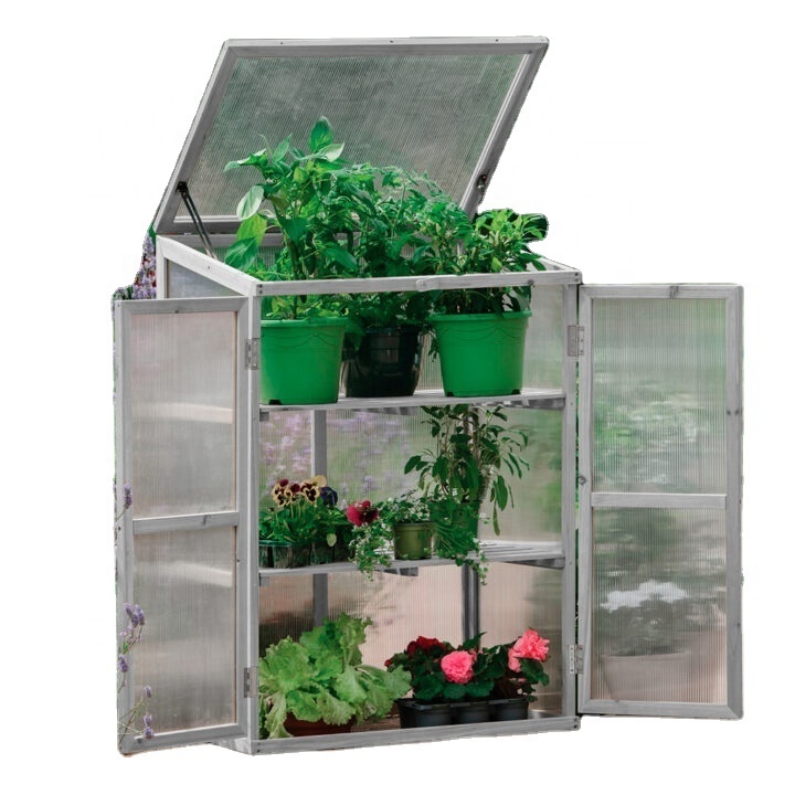 Garden Greenhouse aluminum with pc sheet Kits Grow Light Box Indoor Grow Box Tent Kit