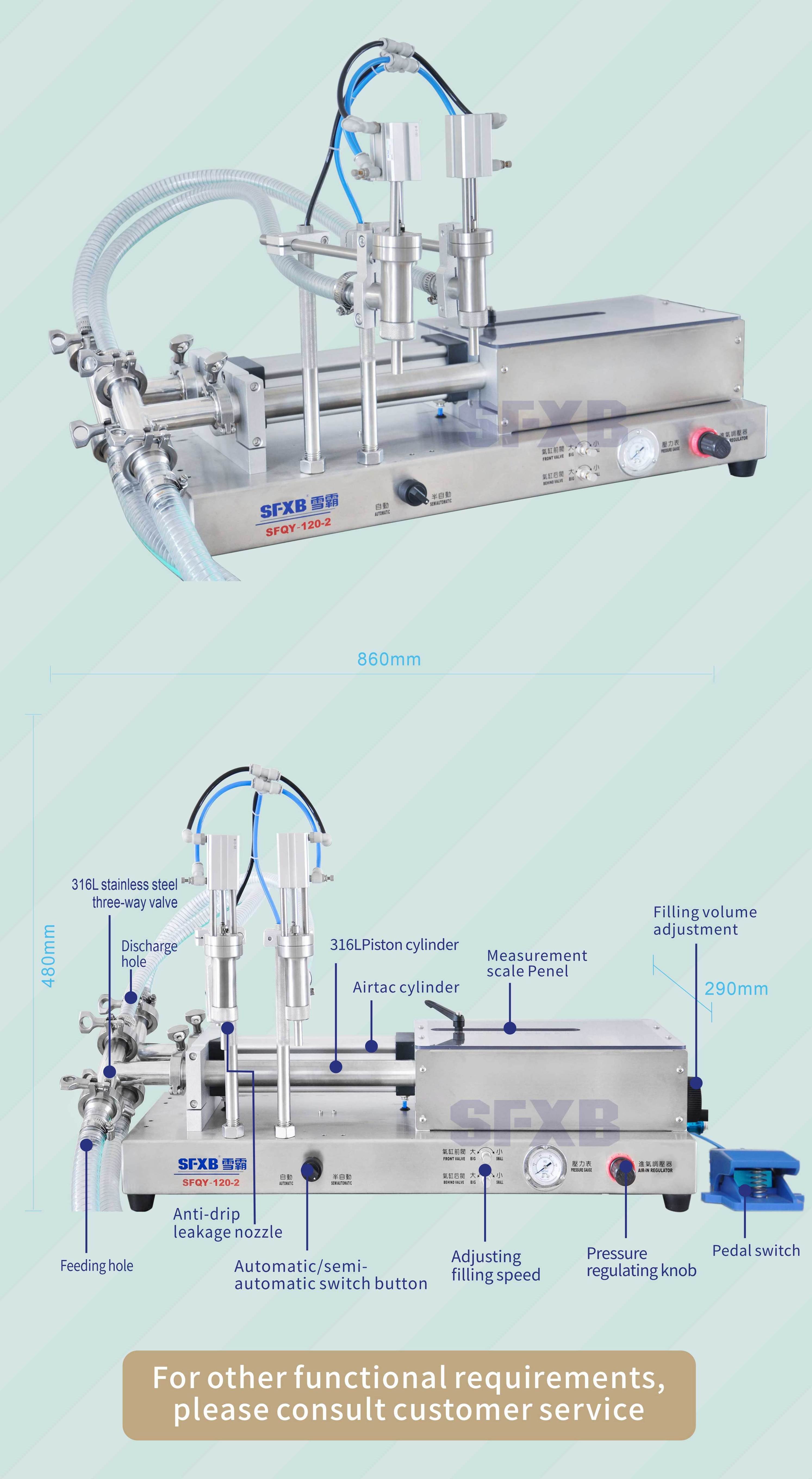 Small 30ml chubby gorilla bottle filling machine production line