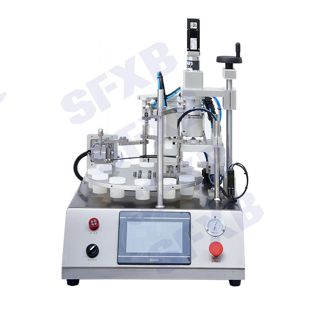 XBMY-25 Desktop Ceramic Pump Filling Pressing Machine for cosmetic packing machine