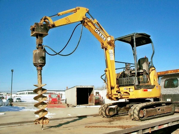 Drilling Holes Machine Excavator Attachments Hydraulic Earth Auger