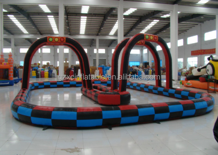 High Quality Bumper Cars For Children Play Games Yard Inflatable Bumper Car Inflatable Race Track