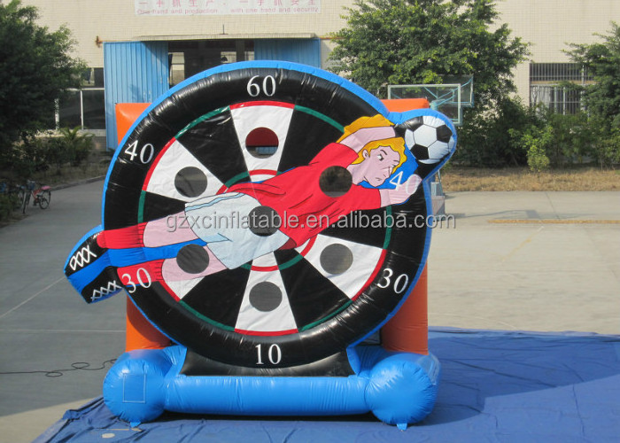 Commercial Inflatable Football Goal Target Soccer Shoot Darts Board Game For Sale Inflatable Bouncer Game For Child