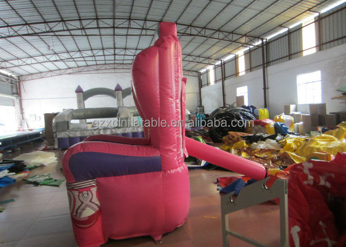 Factory wholesale new arrival high quality outdoor pvc kids party queen inflatable throne chair