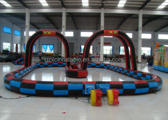 High Quality Bumper Cars For Children Play Games Yard Inflatable Bumper Car Inflatable Race Track