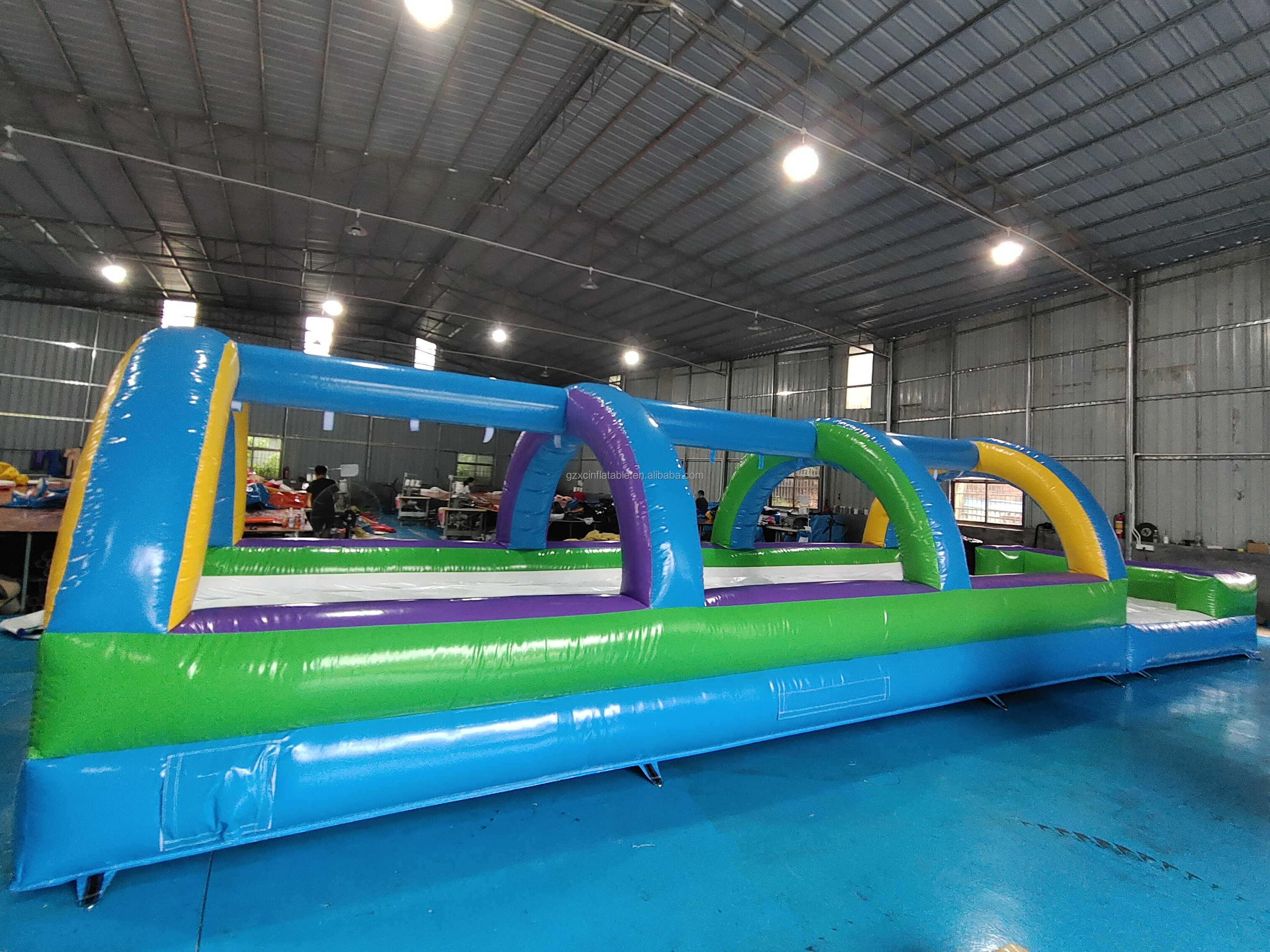 Commercial Inflatable Water Slide With Pool Single Lane Inflatable Water Slip Bouncy Giant Inflatable Water Slide For Kid Adult