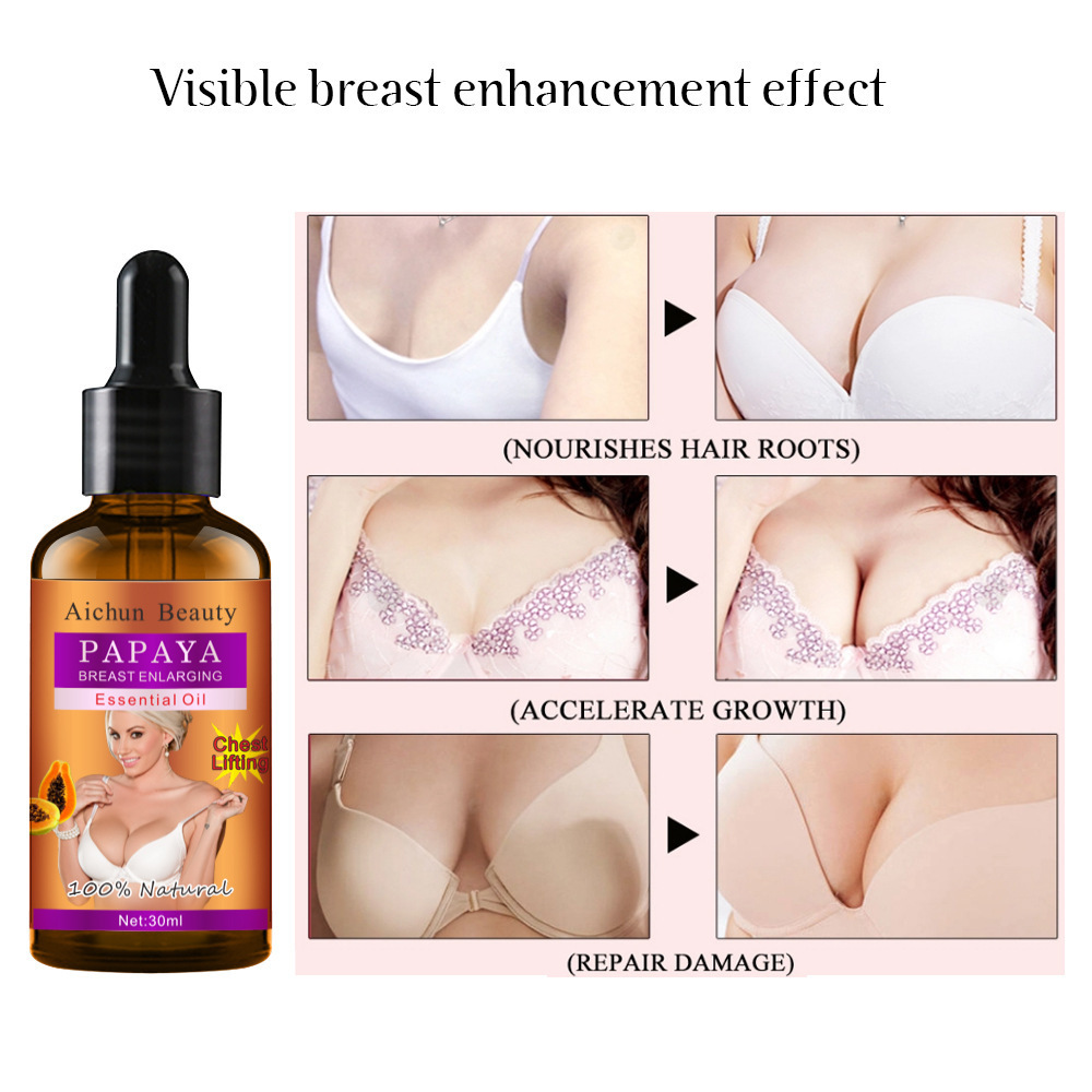 Aichun Beauty Papaya Breast Increasing Breast Cream Firming Enlargement Essential Oil Small Breast Cream Transparent for Women