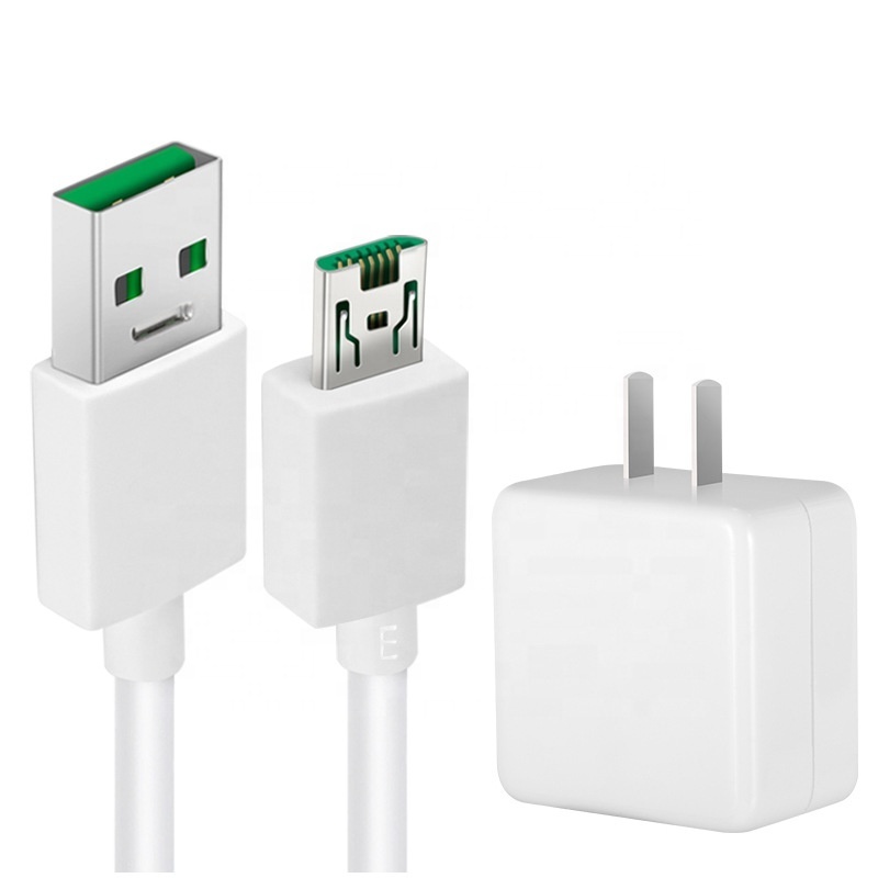 Wholesale 18W Fast Charging US Plug Power Adapter 2 Pin Charger For Vivo Oppo Vooc Huwei Xiaomi