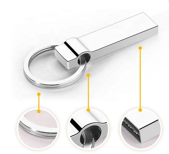 Custom LOGO Metal Pendrive USB 2.0 3.0 Stick 32GB 64GB 128GB Wholesale USB Flash Drive