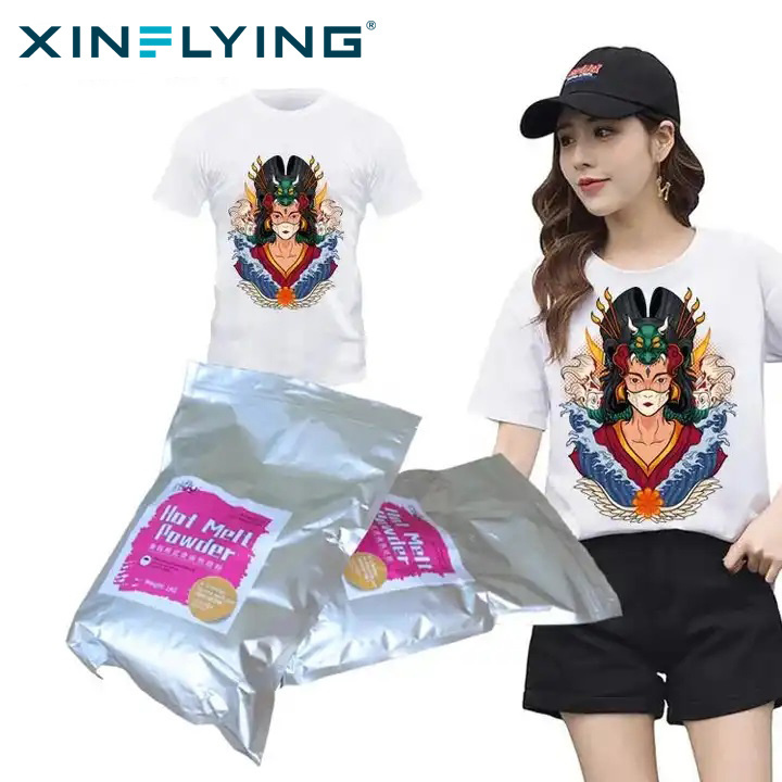 Xin flying 2024 popular products Hot Melt Adhesive Dtf Glue For Dtf Heat Transfer Printing machine Dtf Film glue