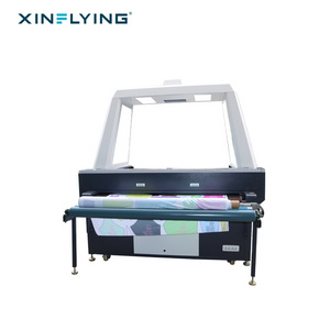 Fabric textile automatic laser cutting machine make sports wear roll to roll laser cutting machine with camara